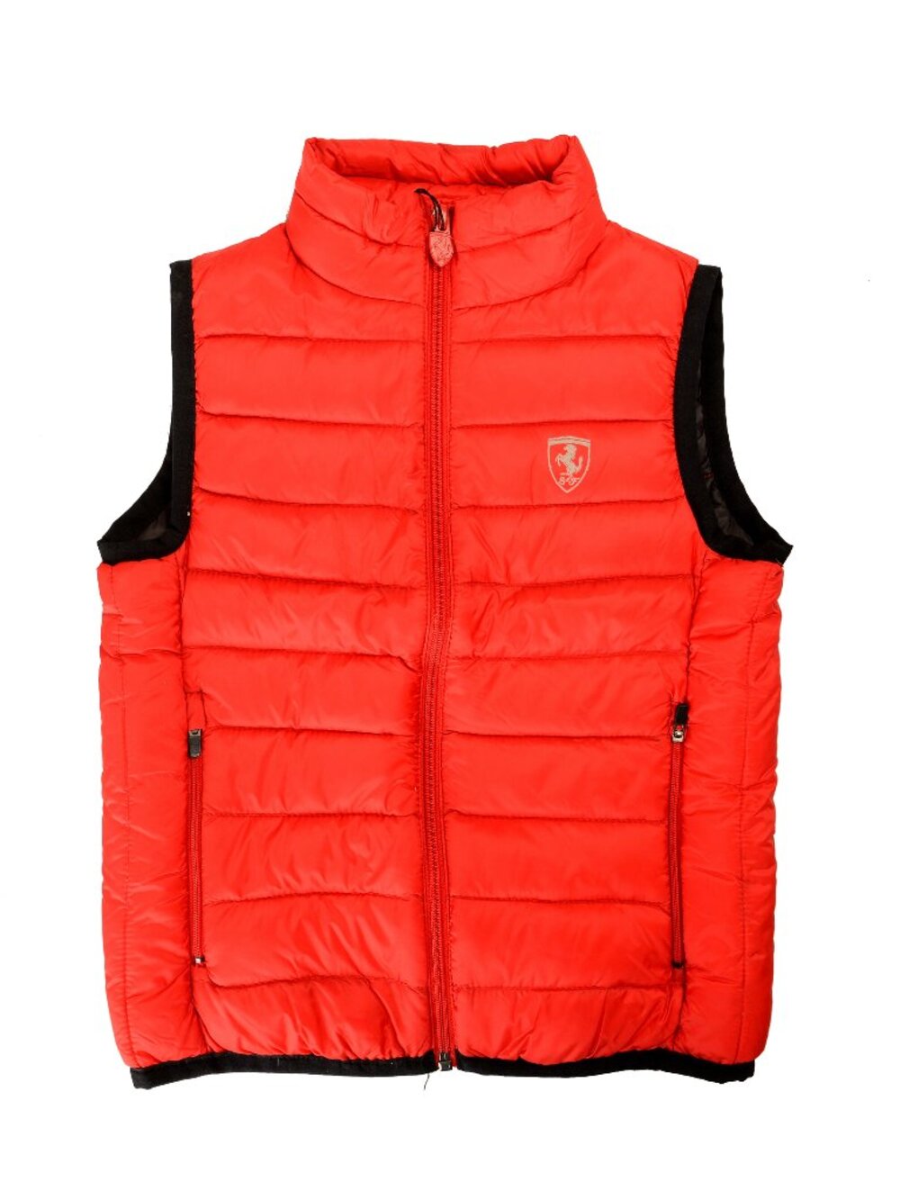 Scuderia Ferrari Kid Full Zip Red Down Insulated Vest 5/6 Years